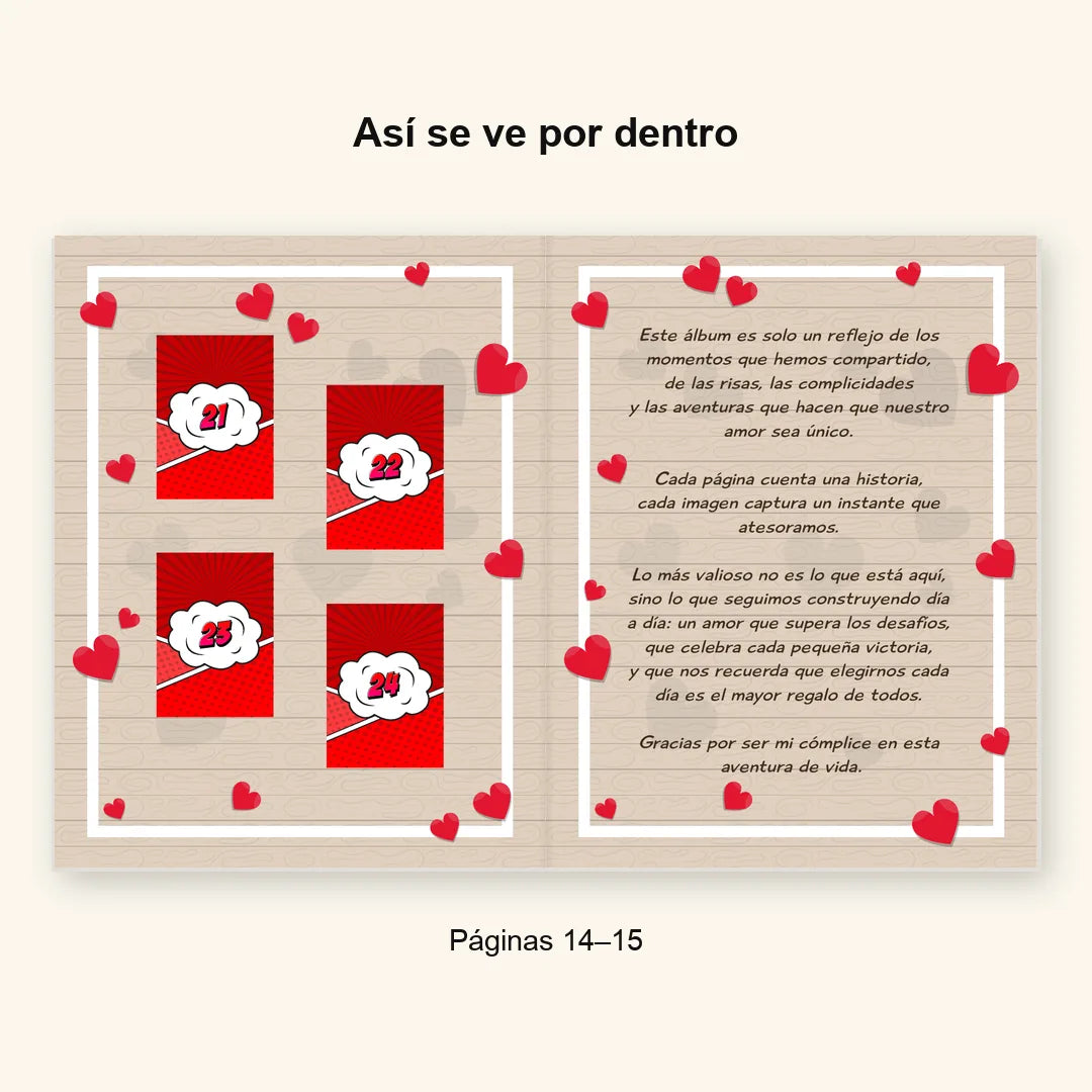 Álbum Súper Novios — paginas 14 15