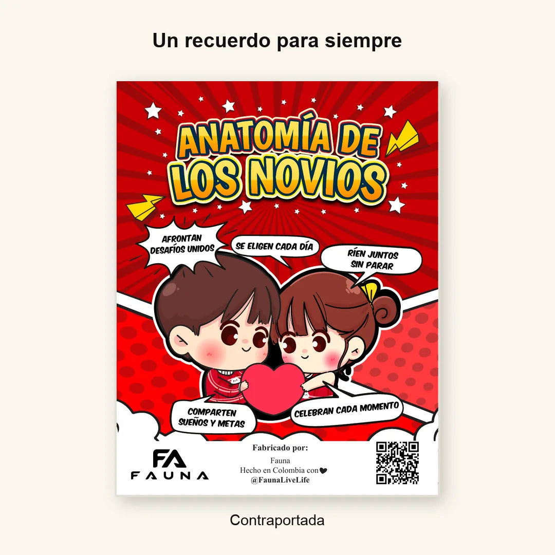 Álbum Súper Novios — Contraportada con logo nuevo FAUNA