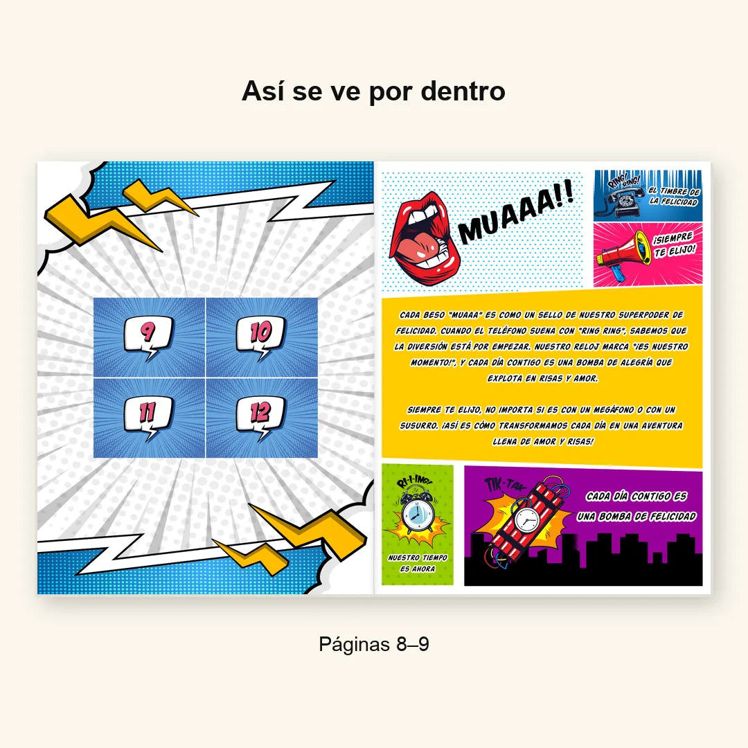 Álbum Súper Pareja — paginas 08 09