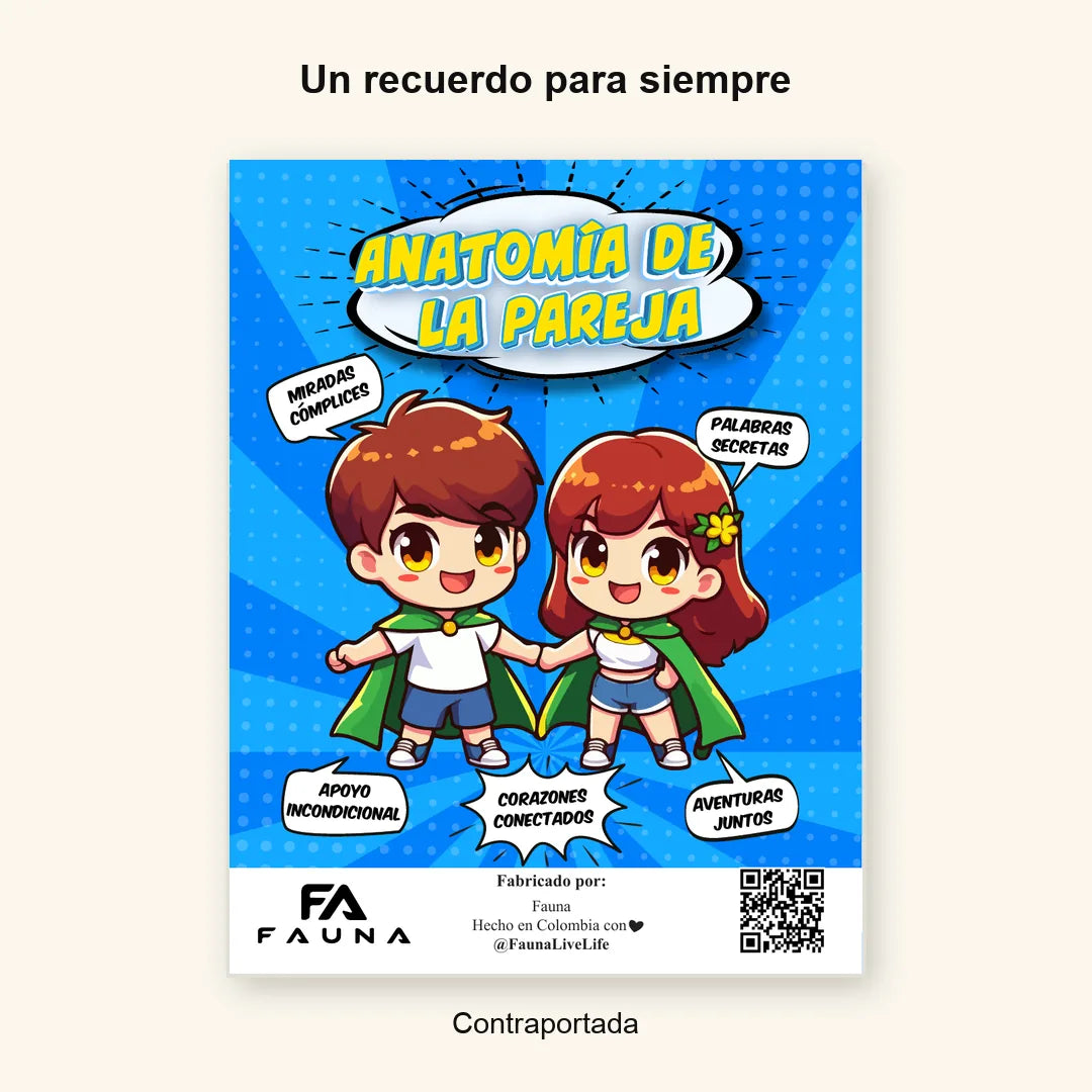 Álbum Súper Pareja — Contraportada con logo nuevo FAUNA