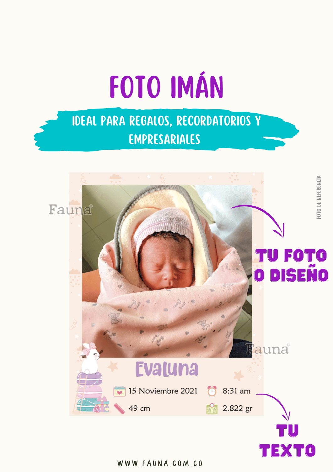 Foto Imán - Fauna Regalos Personalizados