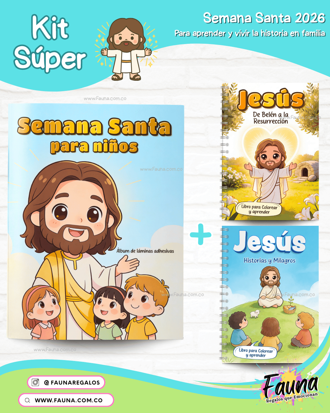 Álbum de Láminas de la Semana Santa 2026 – Para Niños (Incluye todas las láminas)