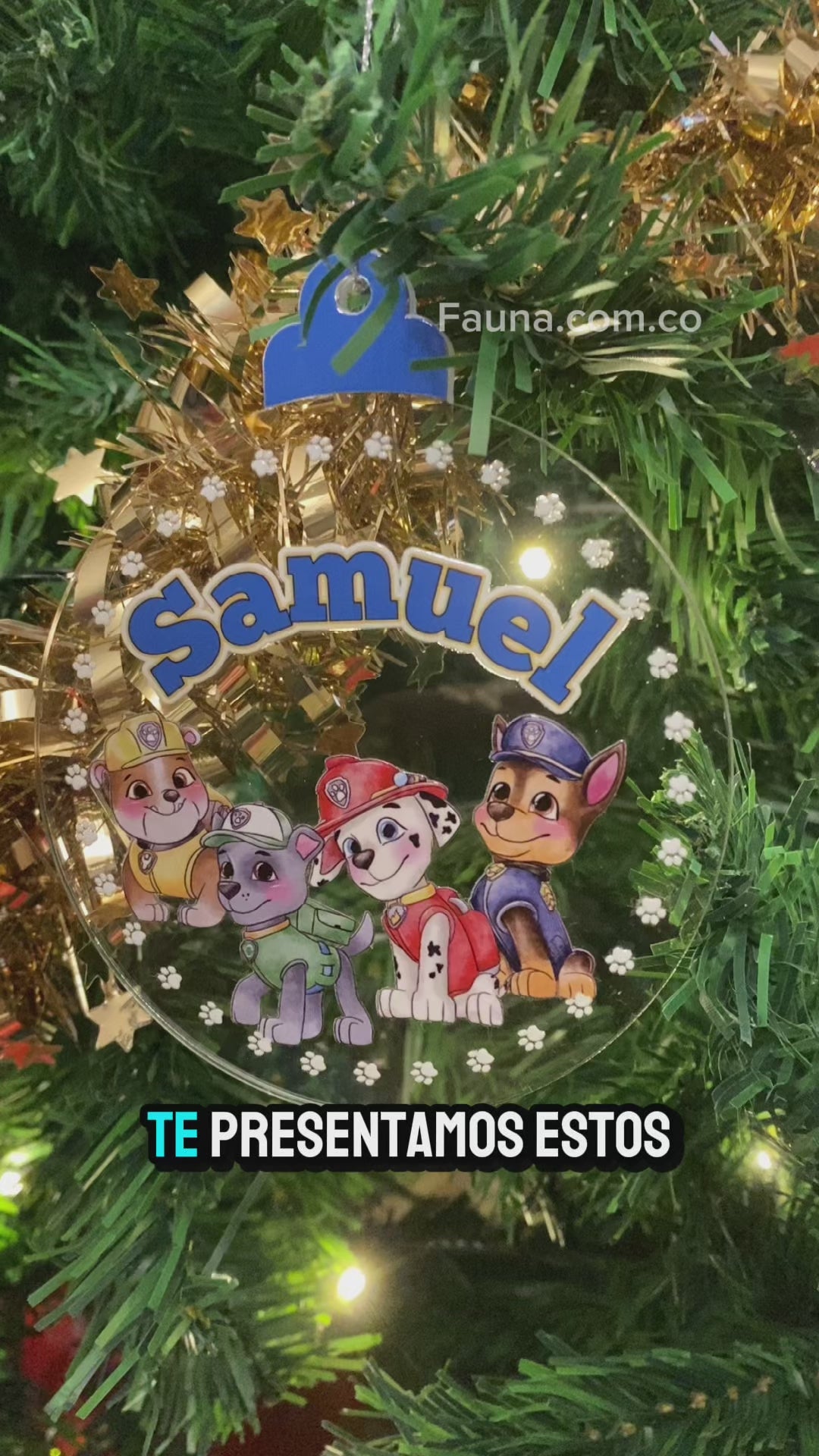 Abejita – Tag Navideño Personalizado con Nombre 🎄