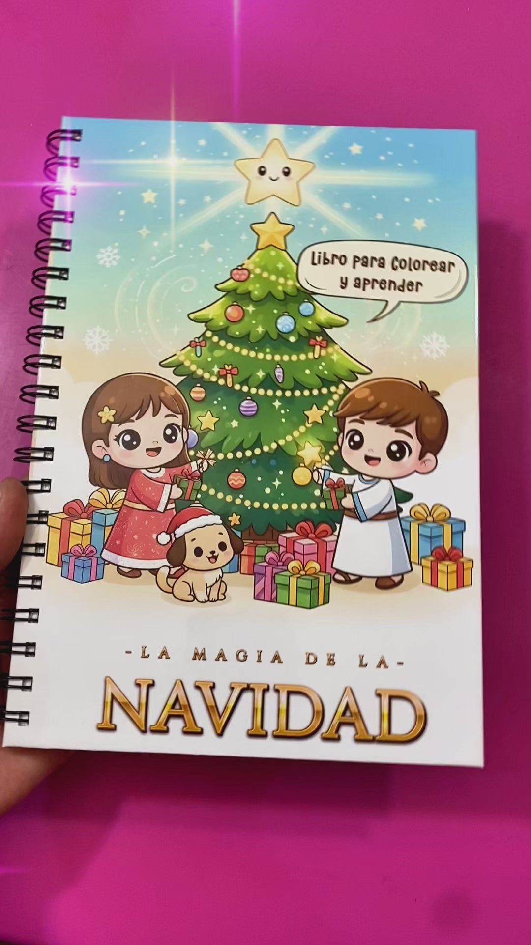 Libro para Colorear y Aprender – La Magia de la Navidad 🎄
