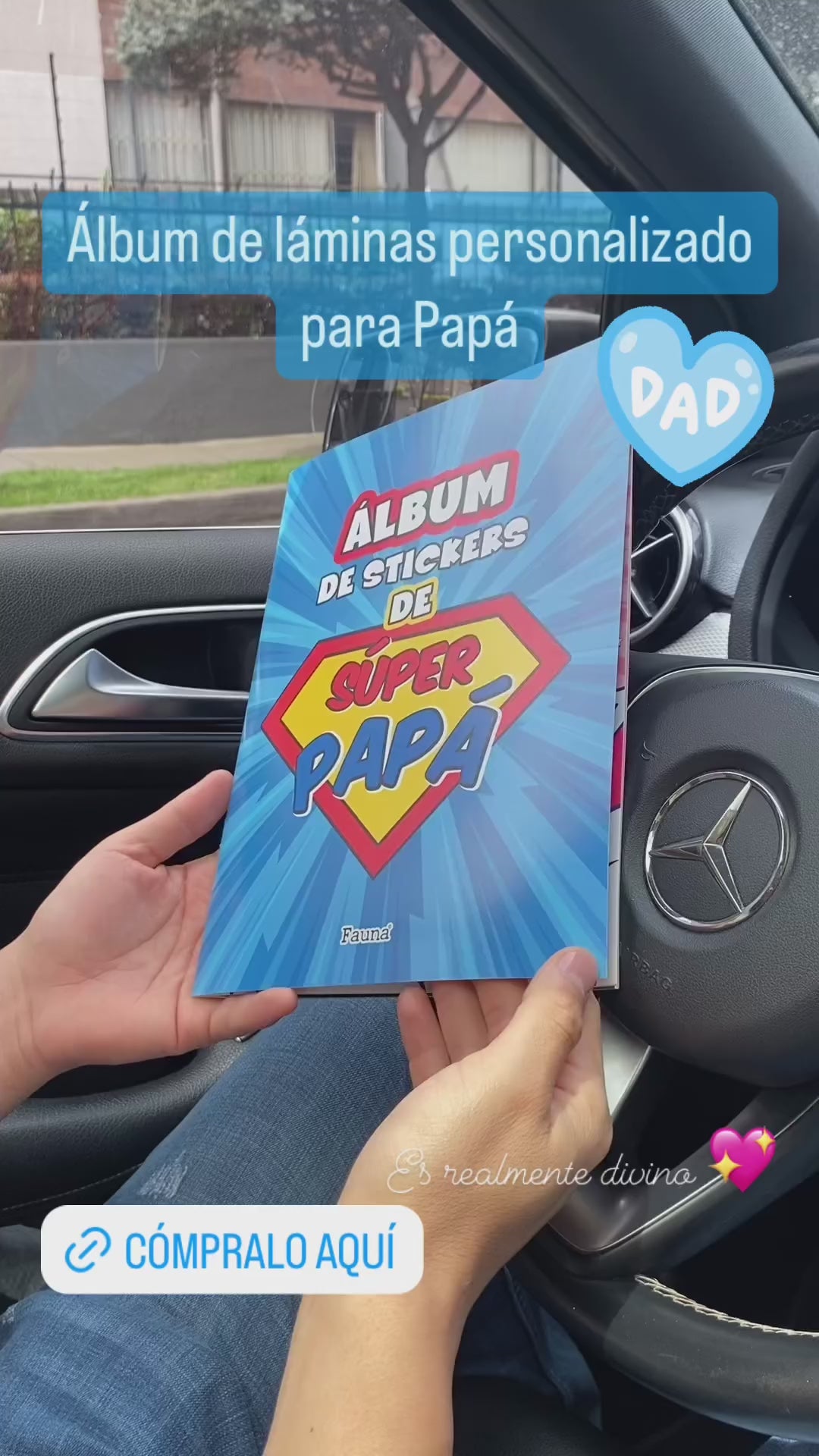 Cargar vídeo: Álbum de Láminas para Papá Personalizado con 18 Fotos