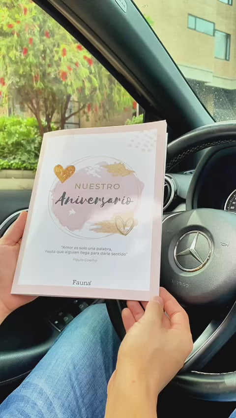 Cargar vídeo: Álbum de Láminas para Aniversario Personalizado con 18 Fotos