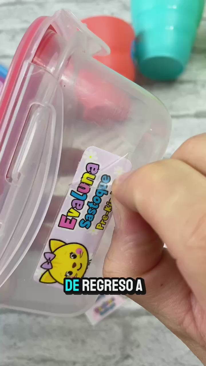 Capibara Azul 💙 - Etiquetas Escolares Premium Personalizadas
