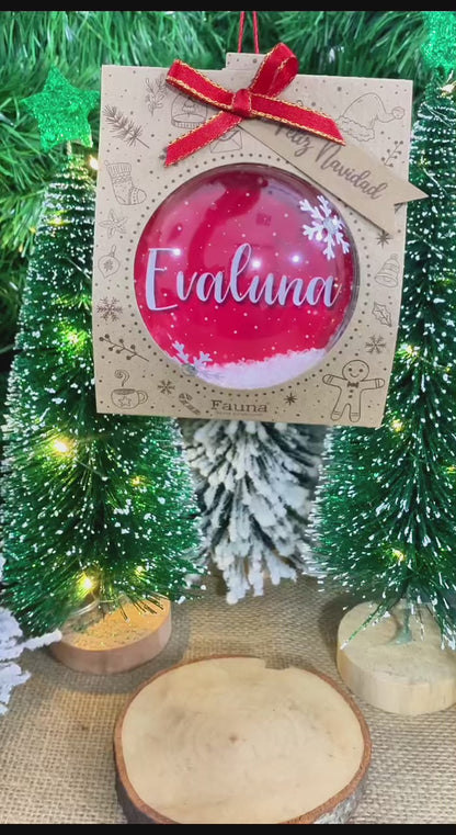 Bolitas Navideñas Premium personalizadas con Nombres