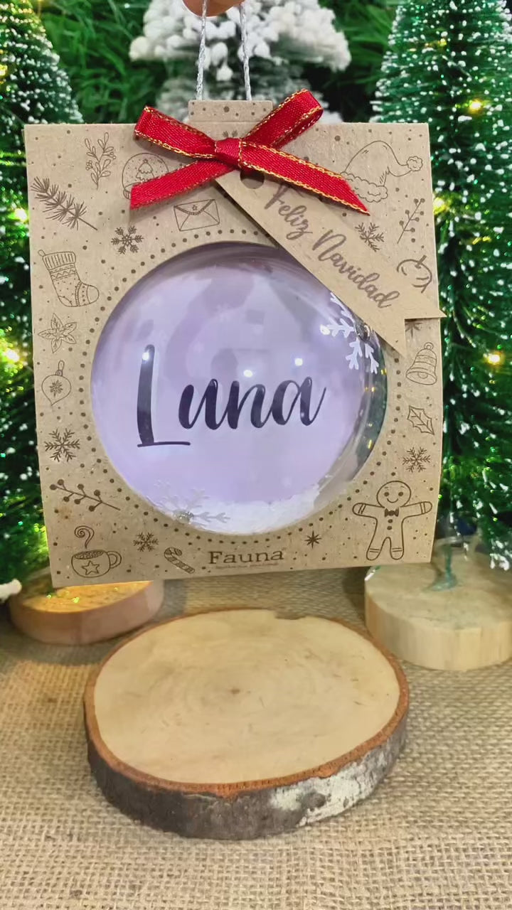 Bolitas Navideñas Premium personalizadas con Nombres