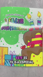 Álbum de Láminas Feliz Cumpleaños Personalizado con 18 Fotos