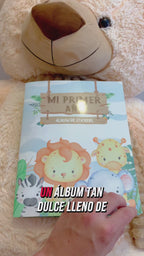 Álbum de Láminas Mi Primer Año para Bebé Personalizado con 18 Fotos
